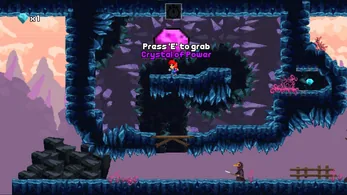 Nth Loop: Press E to grab the Crystal of Power.
